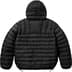 Supreme Micro Down Half Zip Hooded Pullover - Black (front)