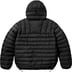 Supreme Micro Down Half Zip Hooded Pullover - Black (front)