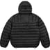 Supreme Micro Down Half Zip Hooded Pullover - Black (front)
