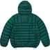 Supreme Micro Down Half Zip Hooded Pullover - Dark Green (front)