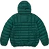 Supreme Micro Down Half Zip Hooded Pullover - Dark Green (front)