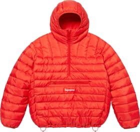 Supreme Micro Down Half Zip Hooded Pullover Dark Orange