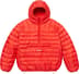 Supreme Micro Down Half Zip Hooded Pullover - Dark Orange (front)
