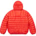 Supreme Micro Down Half Zip Hooded Pullover - Dark Orange (front)
