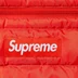 Supreme Micro Down Half Zip Hooded Pullover - Dark Orange (front)