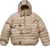 Supreme Micro Down Half Zip Hooded Pullover - Desert Camo (front)