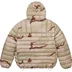 Supreme Micro Down Half Zip Hooded Pullover - Desert Camo (front)