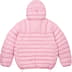 Supreme Micro Down Half Zip Hooded Pullover - Light Pink (front)
