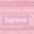 Supreme Micro Down Half Zip Hooded Pullover - Light Pink (front)