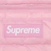 Supreme Micro Down Half Zip Hooded Pullover - Light Pink (front)