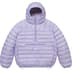 Supreme Micro Down Half Zip Hooded Pullover - Lilac (front)