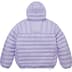 Supreme Micro Down Half Zip Hooded Pullover - Lilac (front)