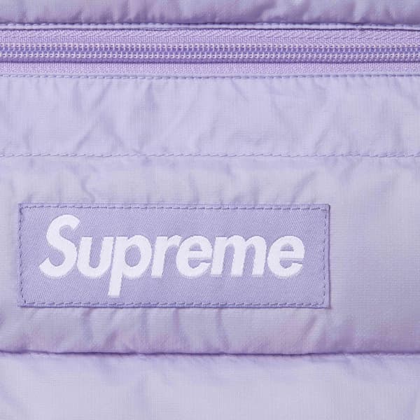 Supreme Micro Down Half Zip Hooded Pullover - Lilac (front)
