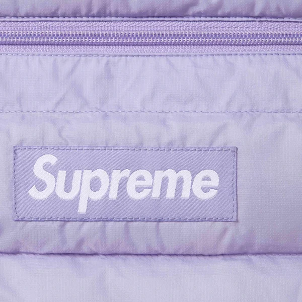 Supreme Micro Down Half Zip Hooded Pullover - Lilac (front)