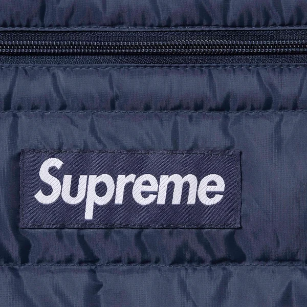 Supreme Micro Down Half Zip Hooded Pullover - Navy (front)