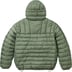 Supreme Micro Down Half Zip Hooded Pullover - Olive (front)