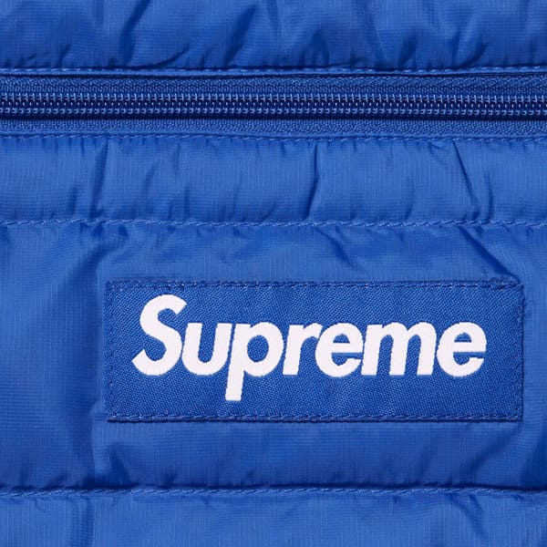 Supreme Micro Down Half Zip Hooded Pullover - Royal (front)