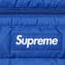 Supreme Micro Down Half Zip Hooded Pullover - Royal (front)