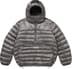 Supreme Micro Down Half Zip Hooded Pullover - Silver (front)