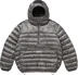Supreme Micro Down Half Zip Hooded Pullover - Silver (front)