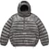 Supreme Micro Down Half Zip Hooded Pullover - Silver (front)