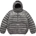 Supreme Micro Down Half Zip Hooded Pullover - Silver (front)