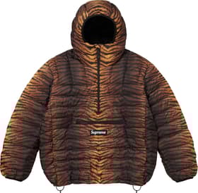 Supreme Micro Down Half Zip Hooded Pullover Tiger