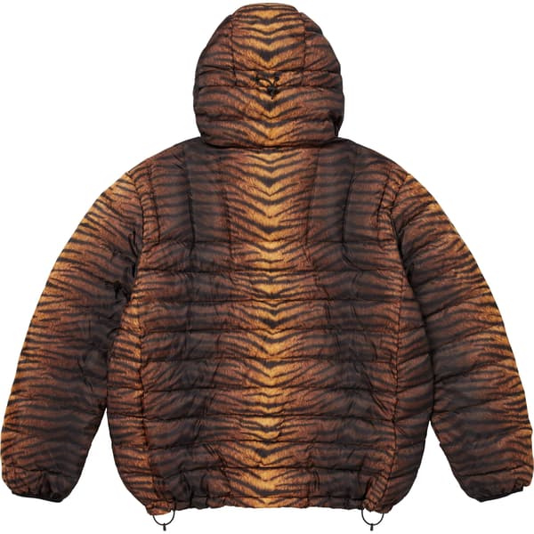 Supreme Micro Down Half Zip Hooded Pullover - Tiger (front)