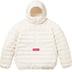 Supreme Micro Down Half Zip Hooded Pullover - White (front)