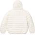 Supreme Micro Down Half Zip Hooded Pullover - White (front)