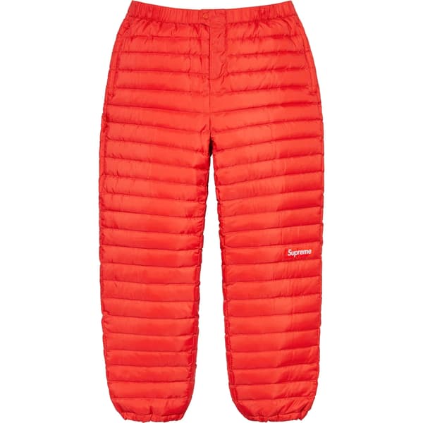 Supreme Micro Down Pant - Dark Orange (front)