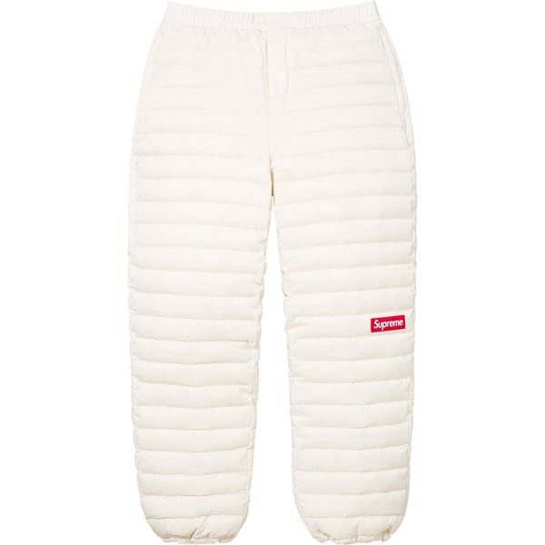 Supreme Micro Down Pant - White (front)