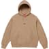 Supreme Micro Logo Hooded Sweatshirt - Light Tan (front)