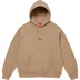 Supreme Micro Logo Hooded Sweatshirt - Light Tan (front)