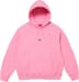 Supreme Micro Logo Hooded Sweatshirt - Pink (front)