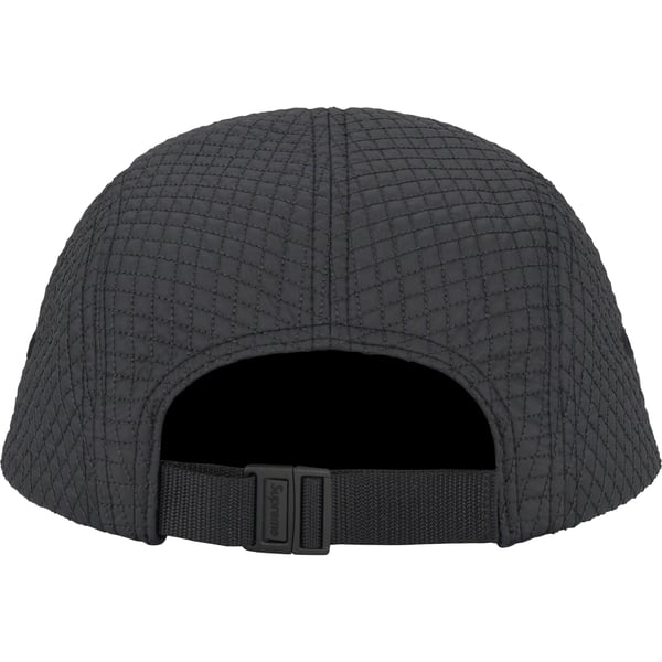 Supreme Micro Quilted Camp Cap - Black (front)