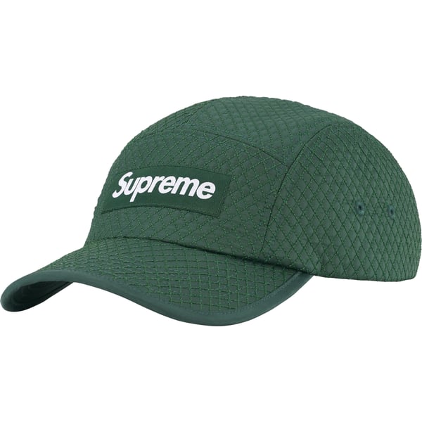 Supreme Micro Quilted Camp Cap - Pine (front)
