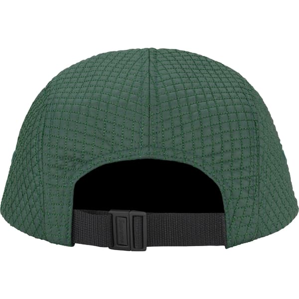 Supreme Micro Quilted Camp Cap - Pine (front)