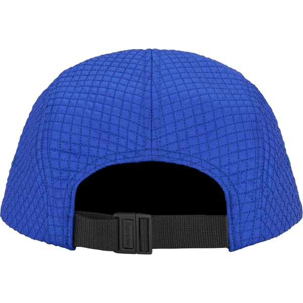 Supreme Micro Quilted Camp Cap - Royal (front)
