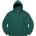 Supreme Micro Quilted Hooded Sweatshirt - Dark Pine (front)