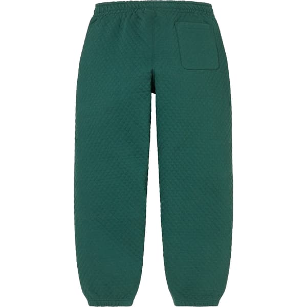 Supreme Micro Quilted Sweatpant - Dark Pine (front)