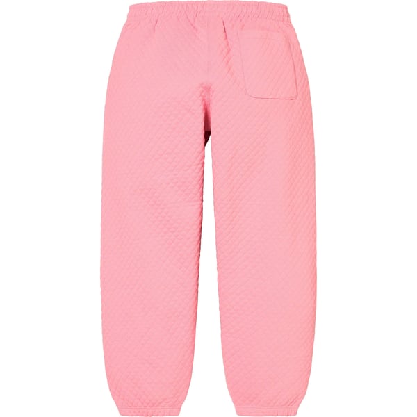 Supreme Micro Quilted Sweatpant - Dusty Pink (front)