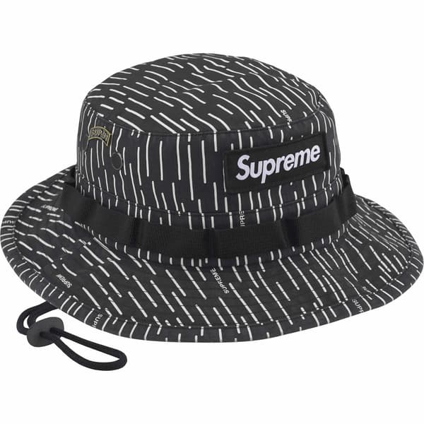 Supreme Military Boonie - Black Raindrop (front)