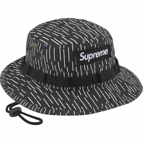 Supreme Military Boonie - Black Raindrop (front)