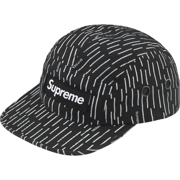 Supreme Military Camp Cap - Black Raindrop (front)