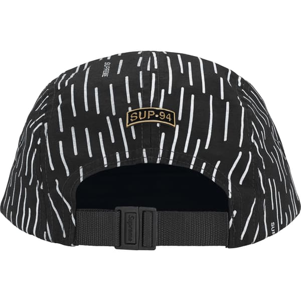 Supreme Military Camp Cap - Black Raindrop (front)