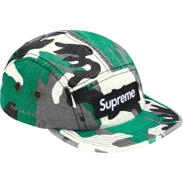 Supreme Military Camp Cap - Green Camo (front)