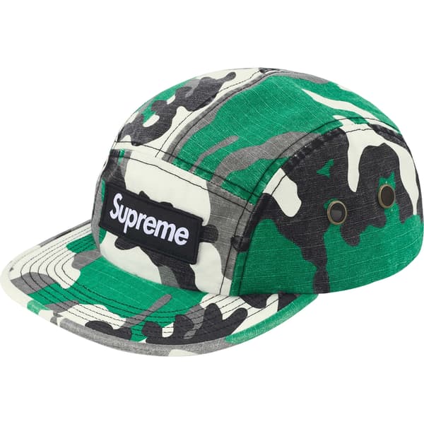 Supreme Military Camp Cap - Green Camo (front)