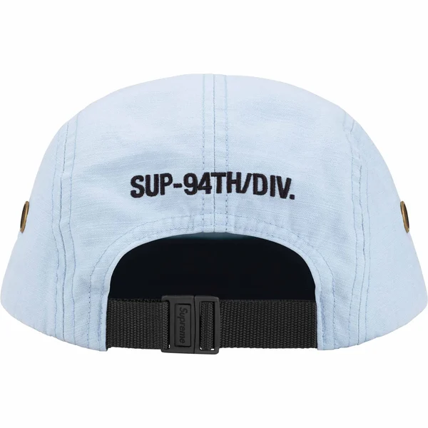Supreme Military Camp Cap - Light Blue (front)