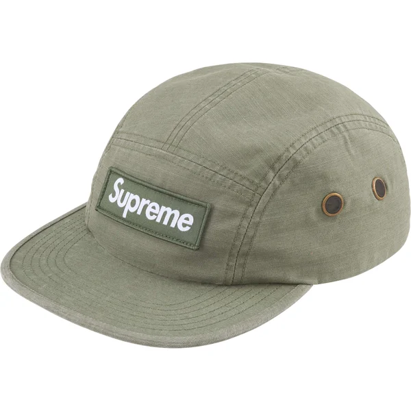 Supreme Military Camp Cap - Olive (front)